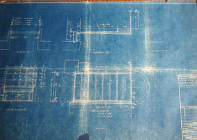 Trending on Biblio: Blueprints from Frank Lloyd Wright's "Falling Water" -  Bibliology
